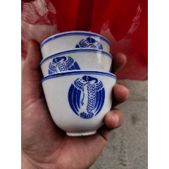 民国前后团鹤杯3个，全品(se71514408)_7788收藏__收藏热线