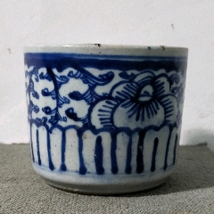 全品清代青花缠技莲香炉(se71514595)_7788收藏__收藏热线