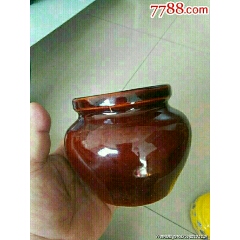 酱釉小罐一个（包邮）(se71515781)_7788收藏__收藏热线