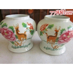 民国画工精美将军罐一对(se71516068)_7788收藏__收藏热线