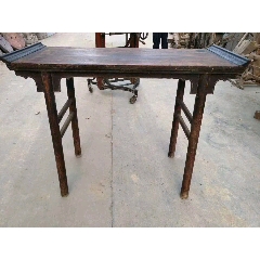 清代，榆木全品老翅头书案(se71516667)_7788收藏__收藏热线