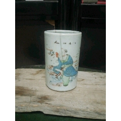 清代人物笔筒(se71517027)_7788收藏__收藏热线