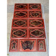 老木雕画板一套(se71517535)_7788收藏__收藏热线