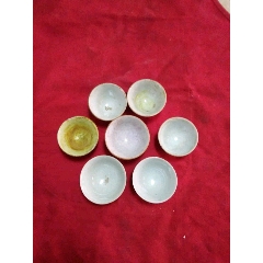 七个清代豆青酒盅(se71517584)_7788收藏__收藏热线