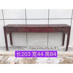 清末民初榆木马蹄腿五抽桌24(se71517690)_7788收藏__收藏热线