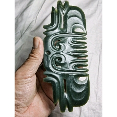 精品红山勾云佩，碧玉，，，，高古玉器红山玉器红山文化(se71518265)_7788收藏__收藏热线