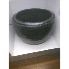 清代黑釉窑变，笔洗或者鱼缸(se71519799)_7788收藏__收藏热线