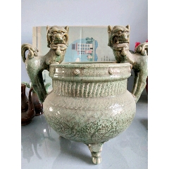 双狮耳青秞大香炉(se71520228)_7788收藏__收藏热线