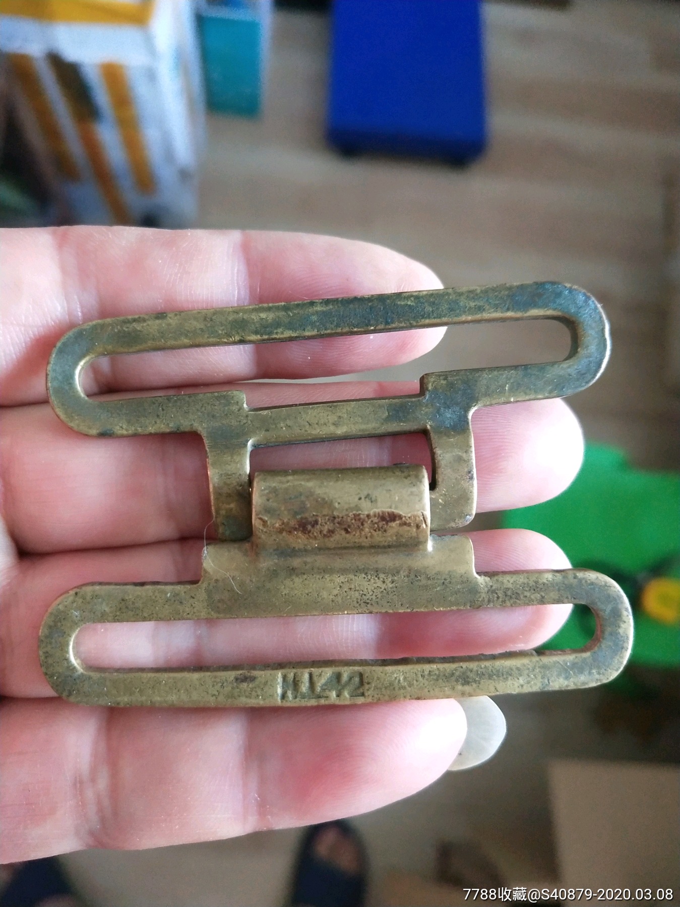 民国铜带扣腰带扣