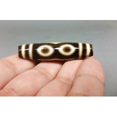 藏传两眼菩提叶天珠(se71522661)_7788收藏__收藏热线