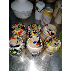 老挍胎琉璃七彩凉水杯一堆(se71534414)_7788收藏__收藏热线