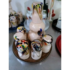 老挍胎琉璃七彩葫芦凉水瓶一套(se71525265)_7788收藏__收藏热线