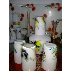 老琉璃挍胎凉水杯一套(se71528763)_7788收藏__收藏热线