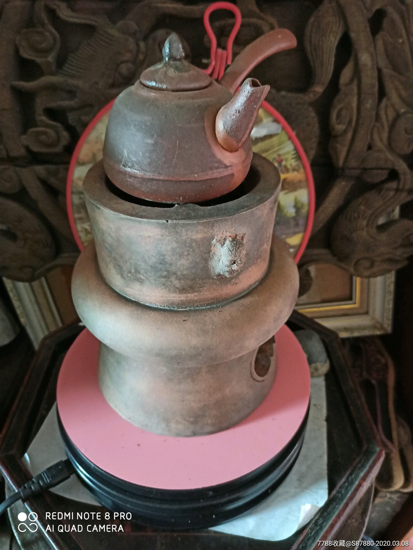 风炉重器——国营老厂鼎式大号茶风炉_价格328.