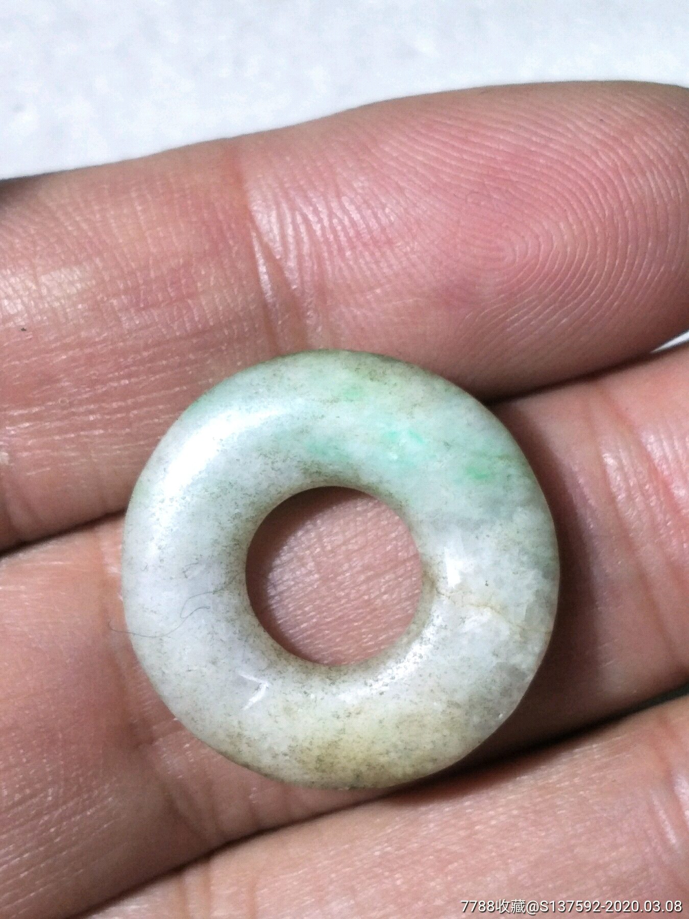 清末民国时期翡翠平安扣一对-翡翠/缅甸玉-7788收藏__收藏热线