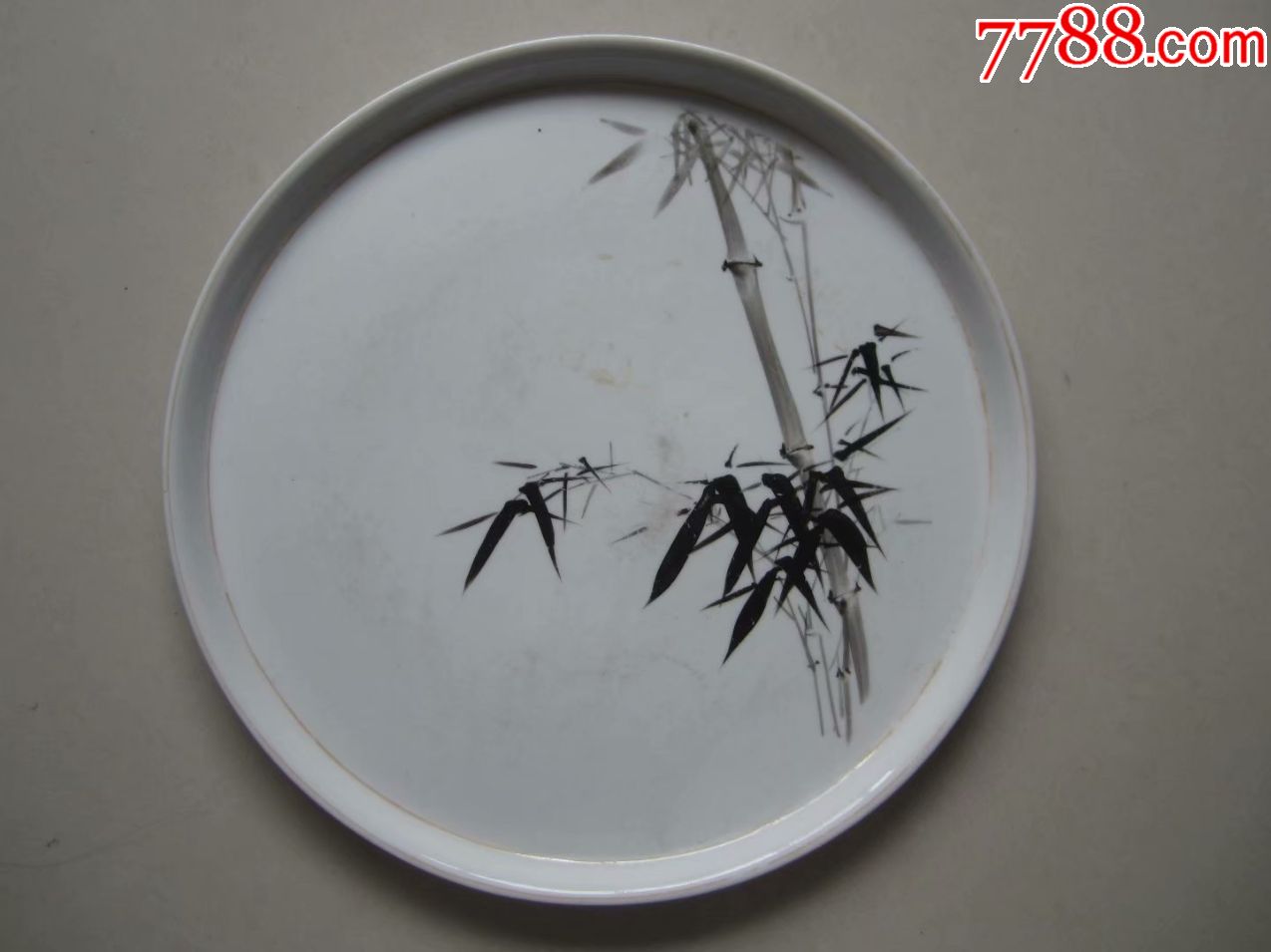 手绘竹子茶盘