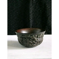 清代松鹤纹竹雕碗，(se71536038)_7788收藏__收藏热线