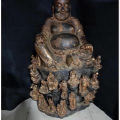 铜十八罗汉弥勒佛，重量约200斤左右，高1.3米，宽95厘米(se71536149)_7788收藏__收藏热线
