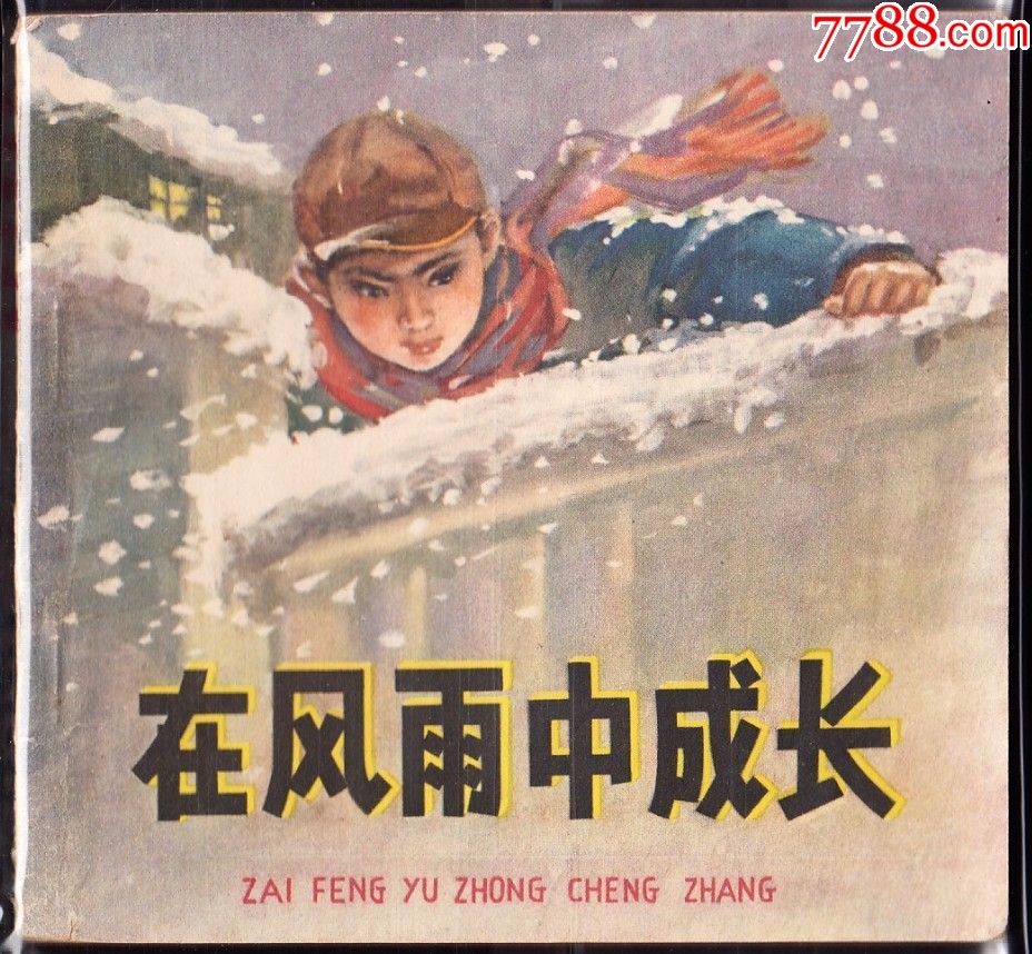 在风雨中成长老版精品大开本连环画