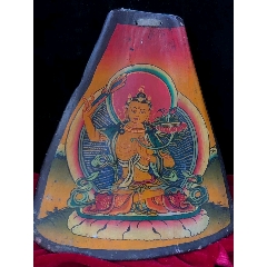 藏传佛教卍耗牛骨纯手绘唐卡挂件品相如图实物实拍，藏地耗牛骨材质，天然矿物(se71544866)_7788收藏__收藏热线