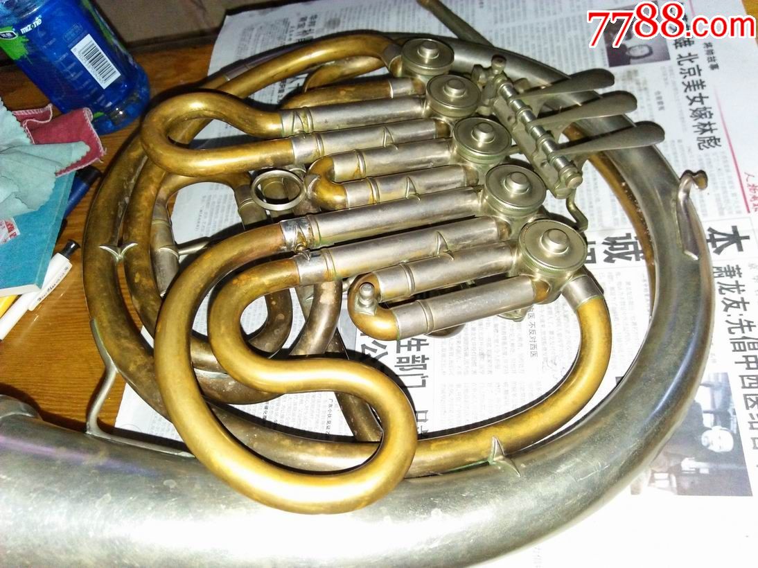 五十年代中国人民解放军军乐团退役圆号_长号/圆号/短号【秦皇书舍】