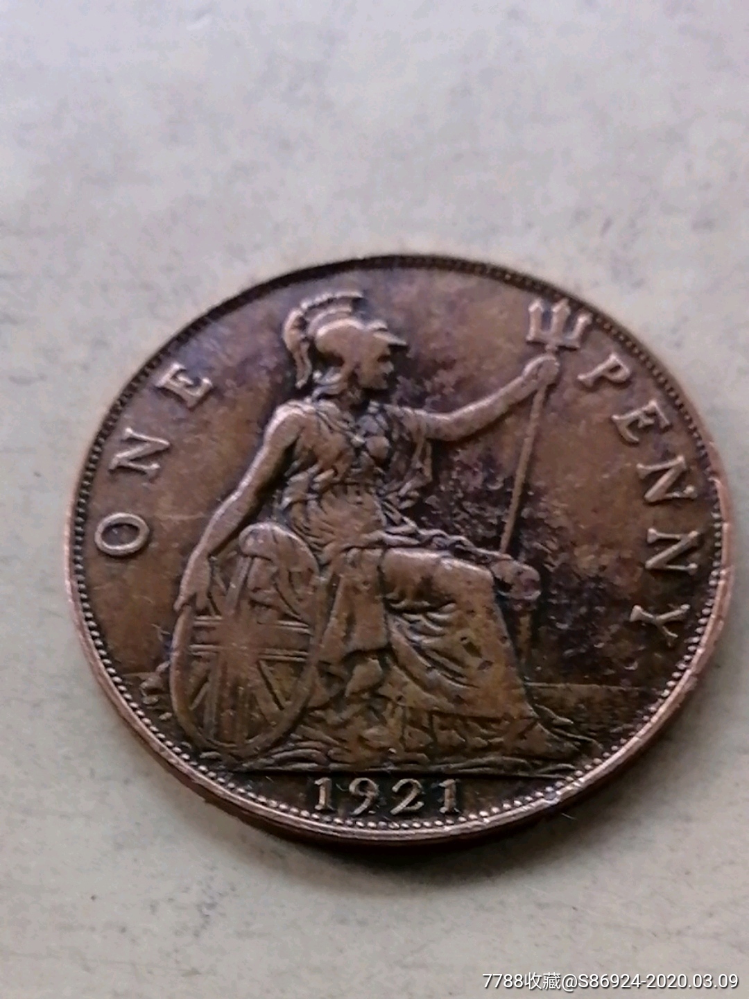 英国一便士1921年_外国钱币_传播美好【7788收藏__收藏热线】