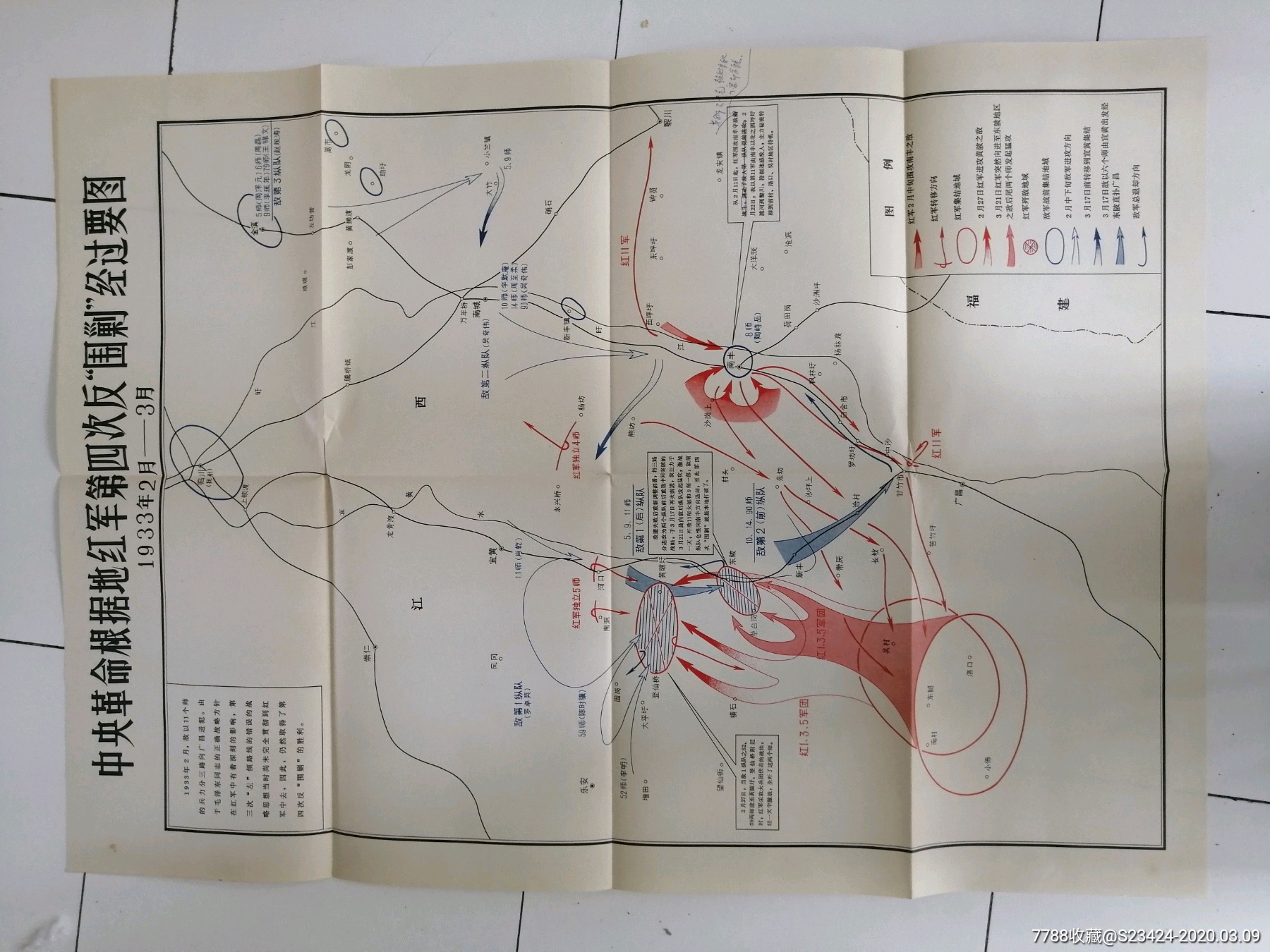 原封五次反围剿经过要图