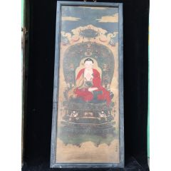 老木胎唐卡，高178厘米，宽74厘米，厚3.5厘米，(se71550865)_7788收藏__收藏热线