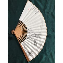 手绘山水作品扇子折扇书法纸扇全新折扇，题诗，辞别在无相见日，终是一人渡春秋，九(se71552800)_7788收藏__收藏热线