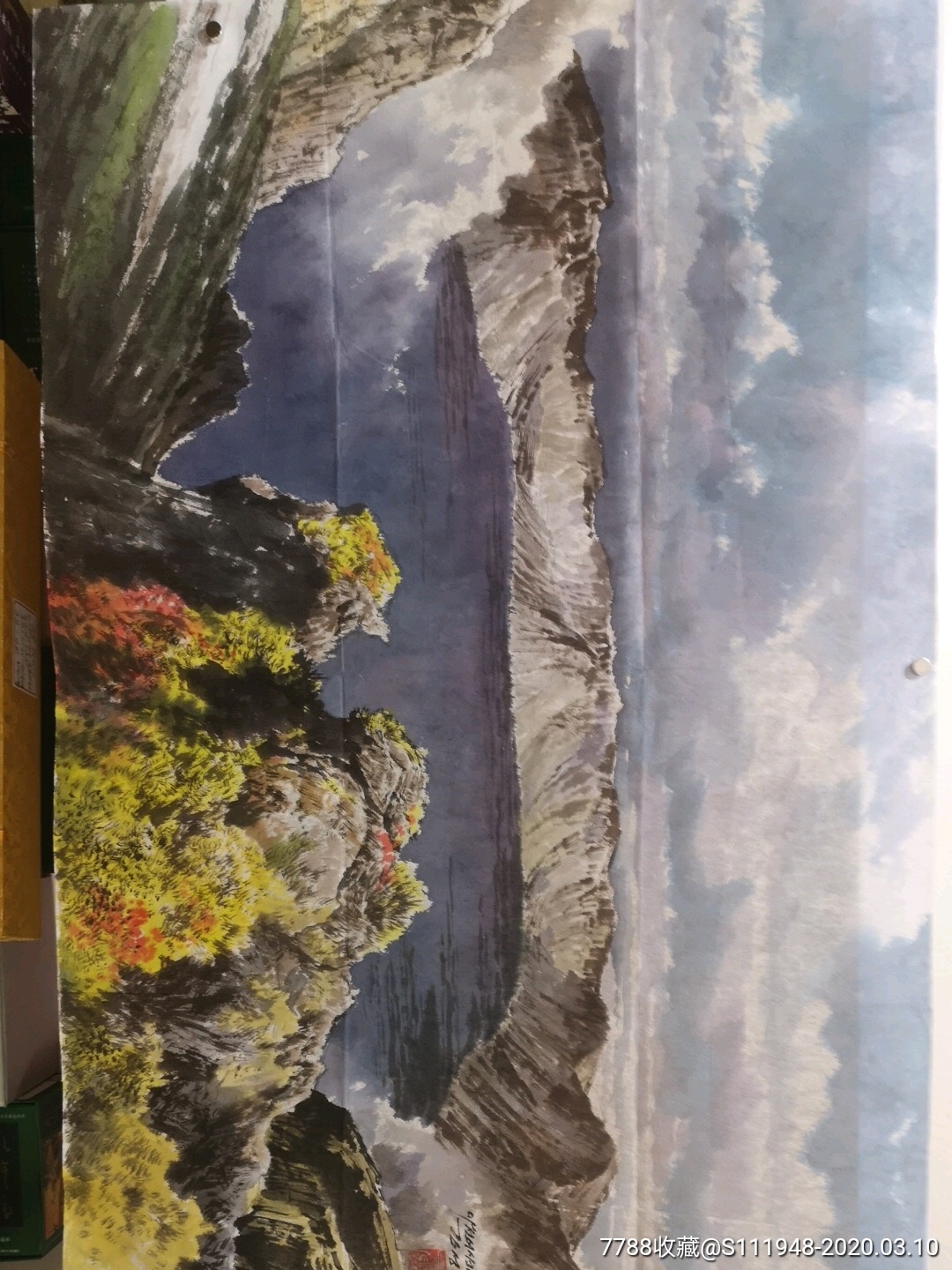 长白山天池27-山水国画原作-7788收藏__收藏热线