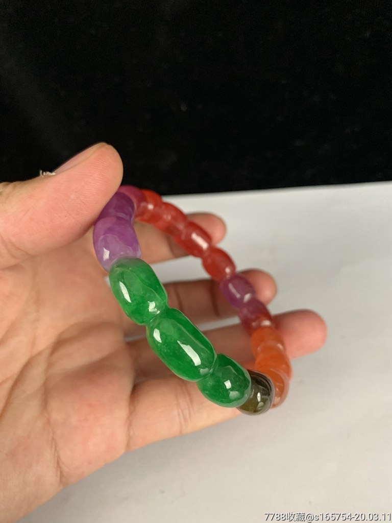 四色翡翠手镯