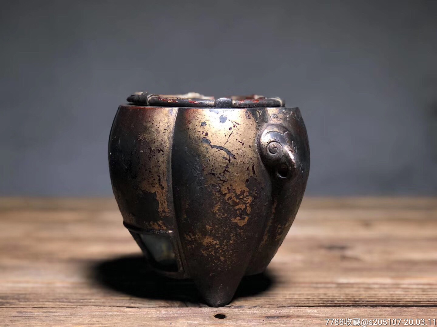 全铜小炭炉完好完整茶炉碳炉风炉