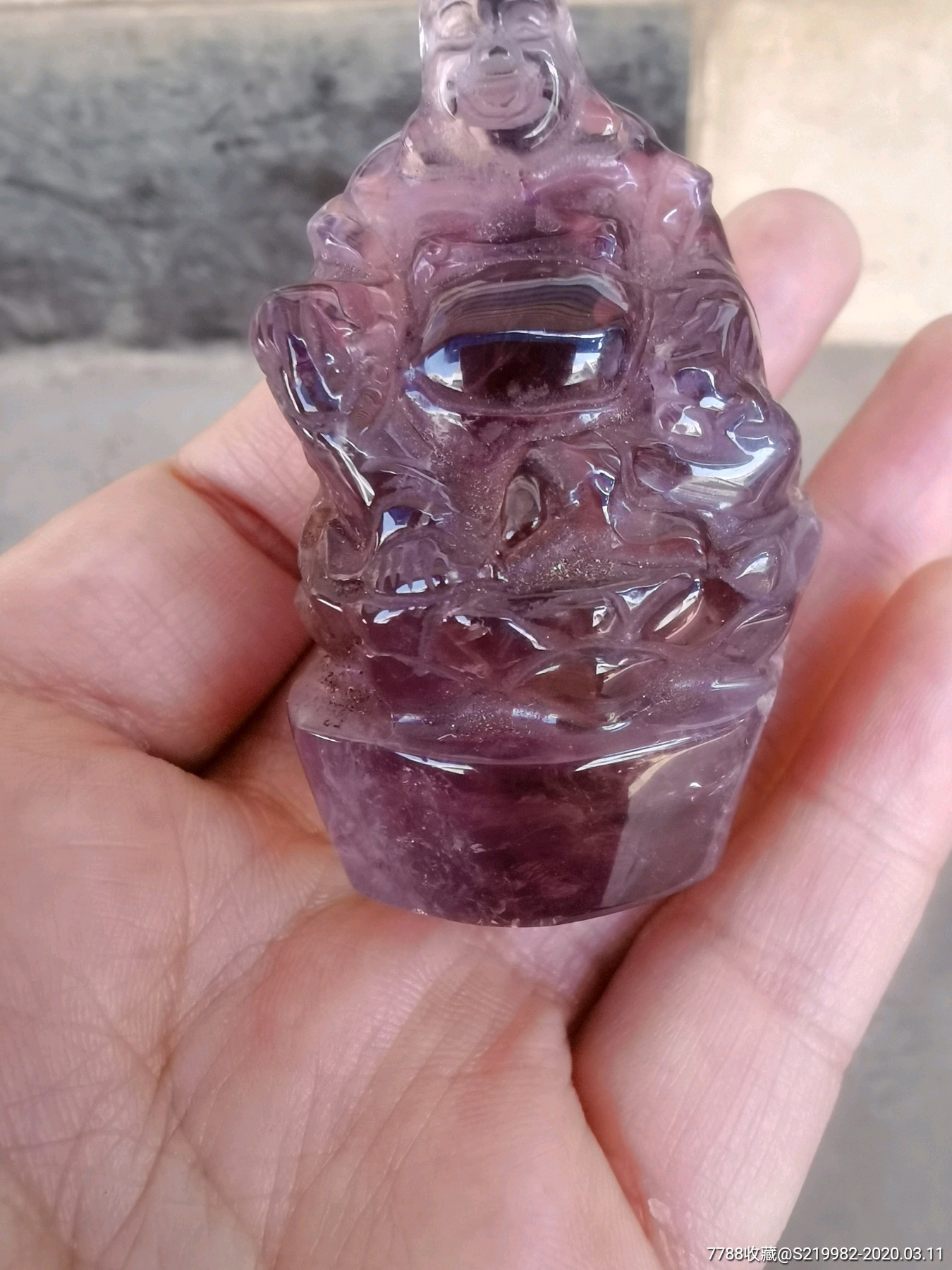 紫水晶小佛