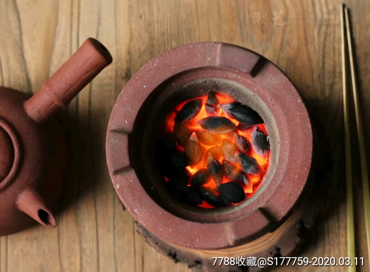 煮茶碳果木炭龙眼炭乌榄炭枣核炭橄榄炭功夫茶炉碳炉红泥炉烧茶碳