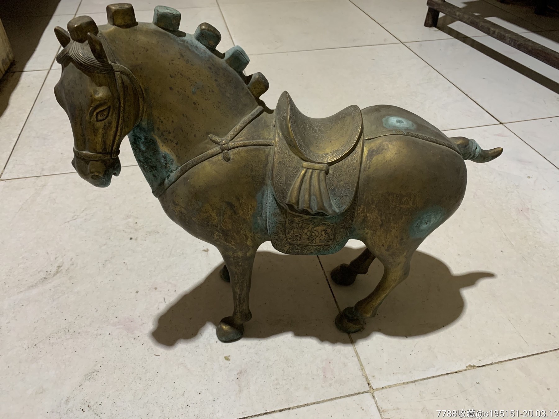 鎏金铜马-价格:12800元-se71613063-铜杂件-零售-7788铜器收藏