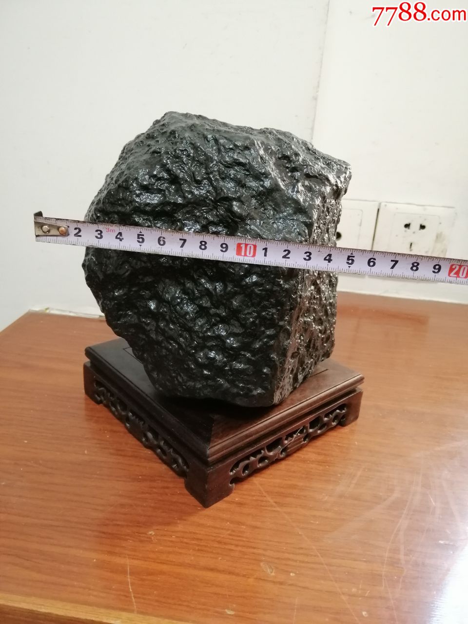 天然黑金石原石摆件(a4572)_价格3800.