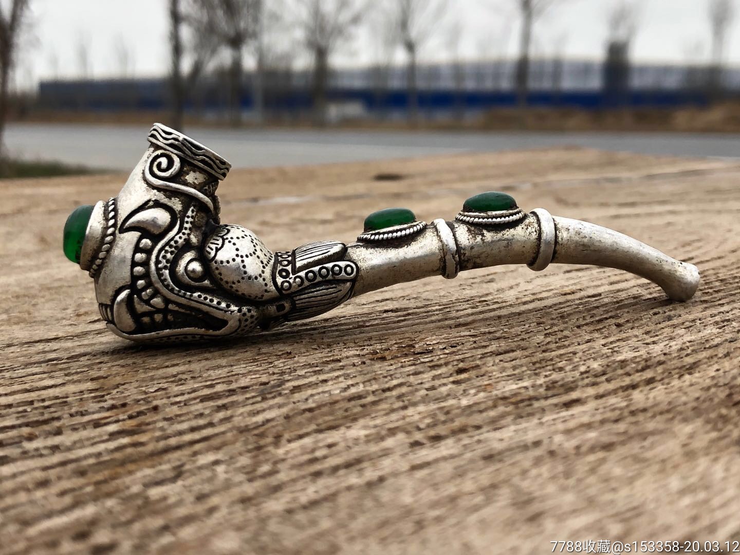 民国时期老银烟袋.