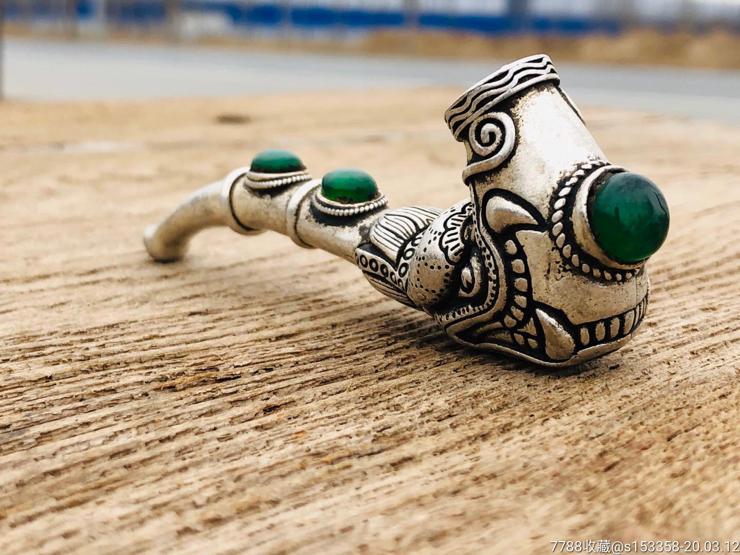 民国时期老银烟袋.