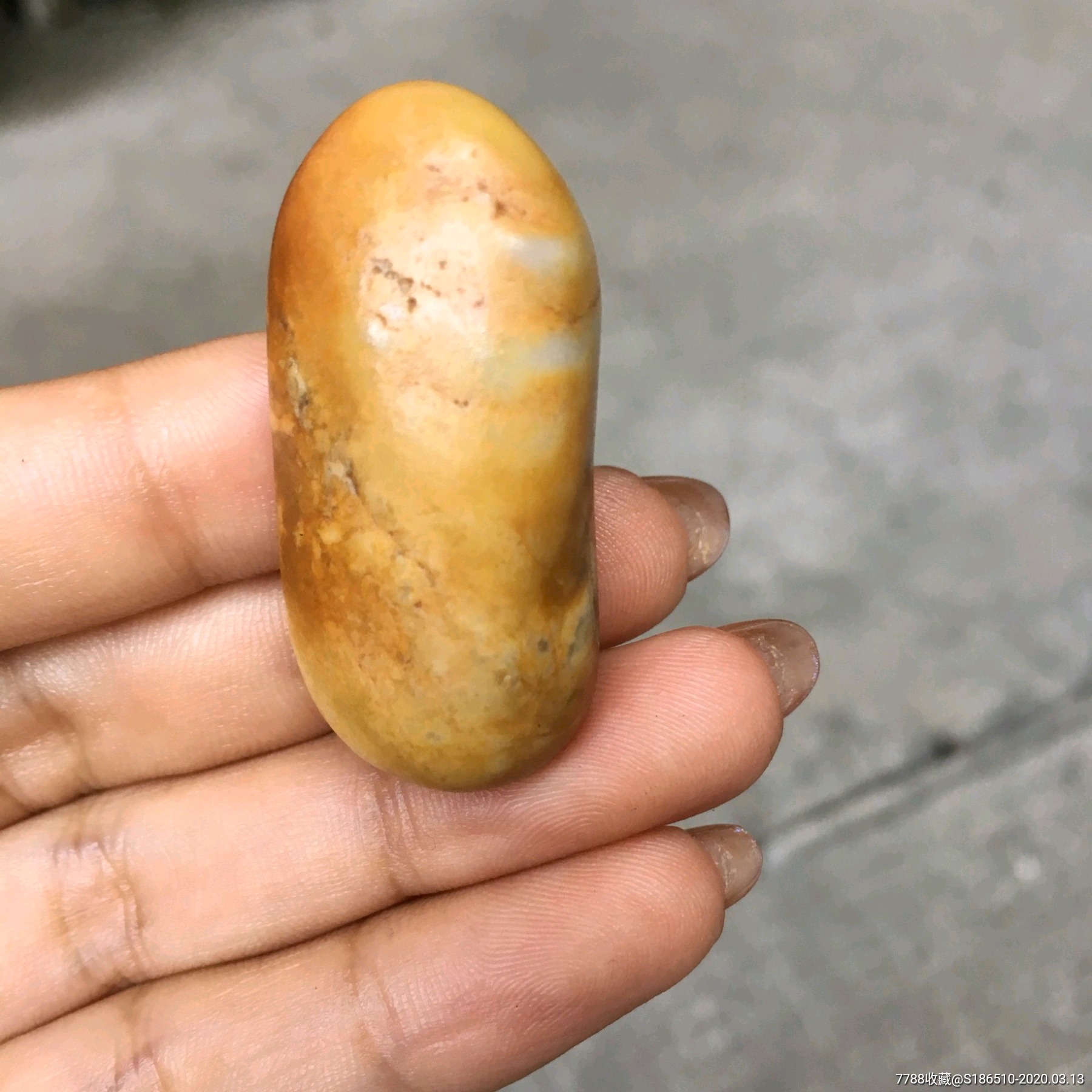 天然新疆和田玉黄沁俏色黄皮石包玉籽料原石玉器挂件