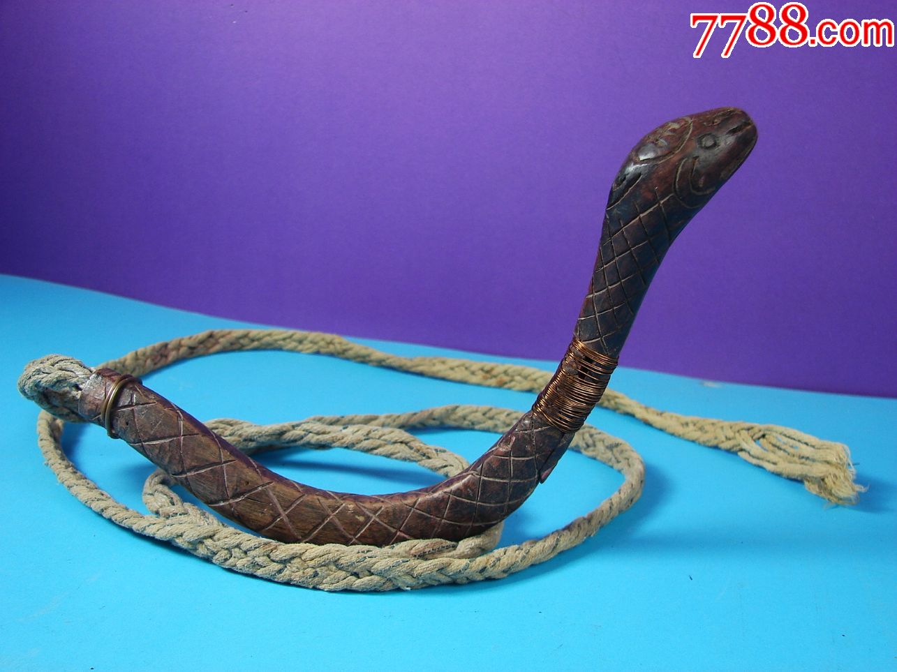 清代道教法器.蛇鞭