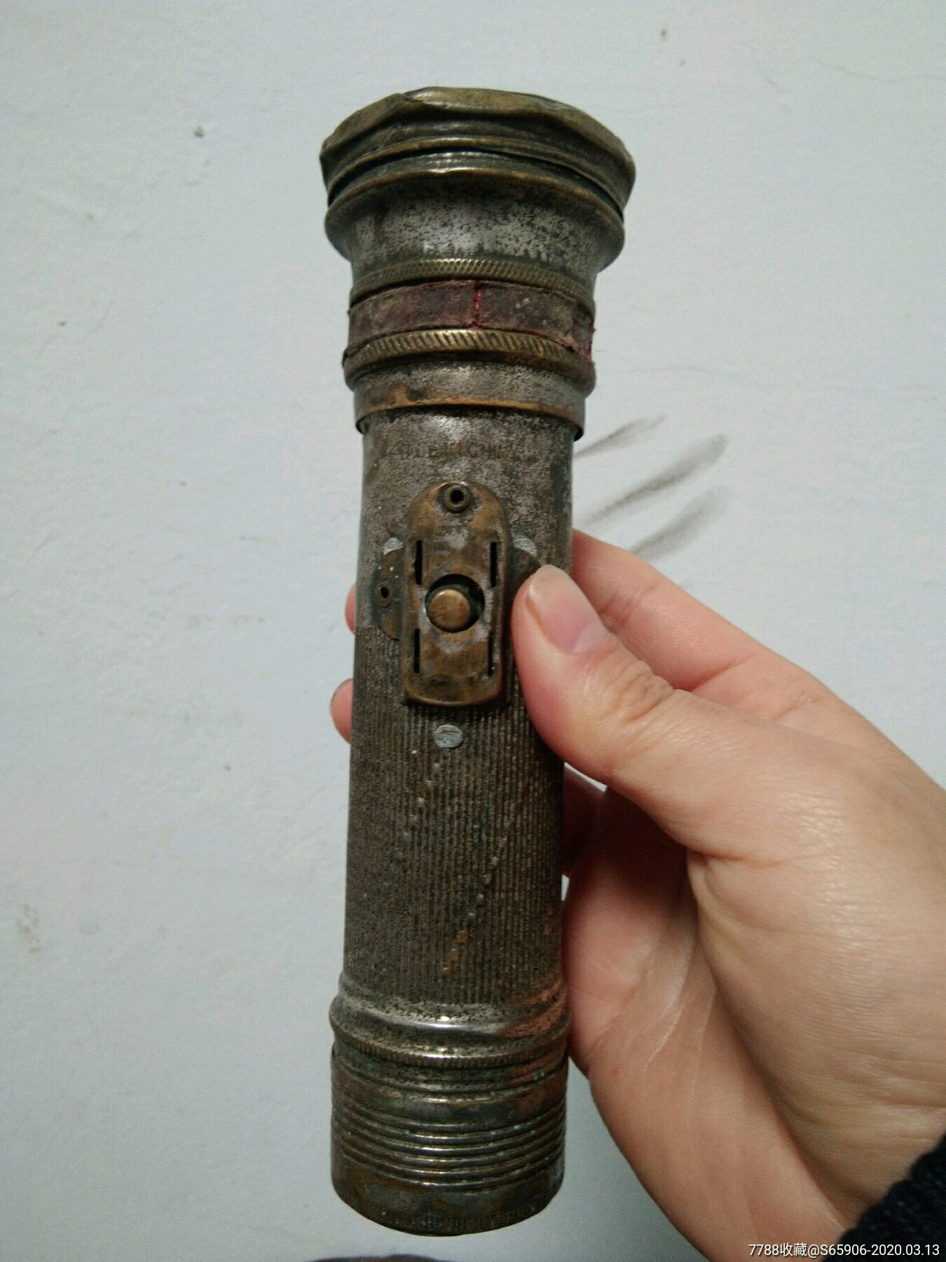 民国奔马牌铜手电筒