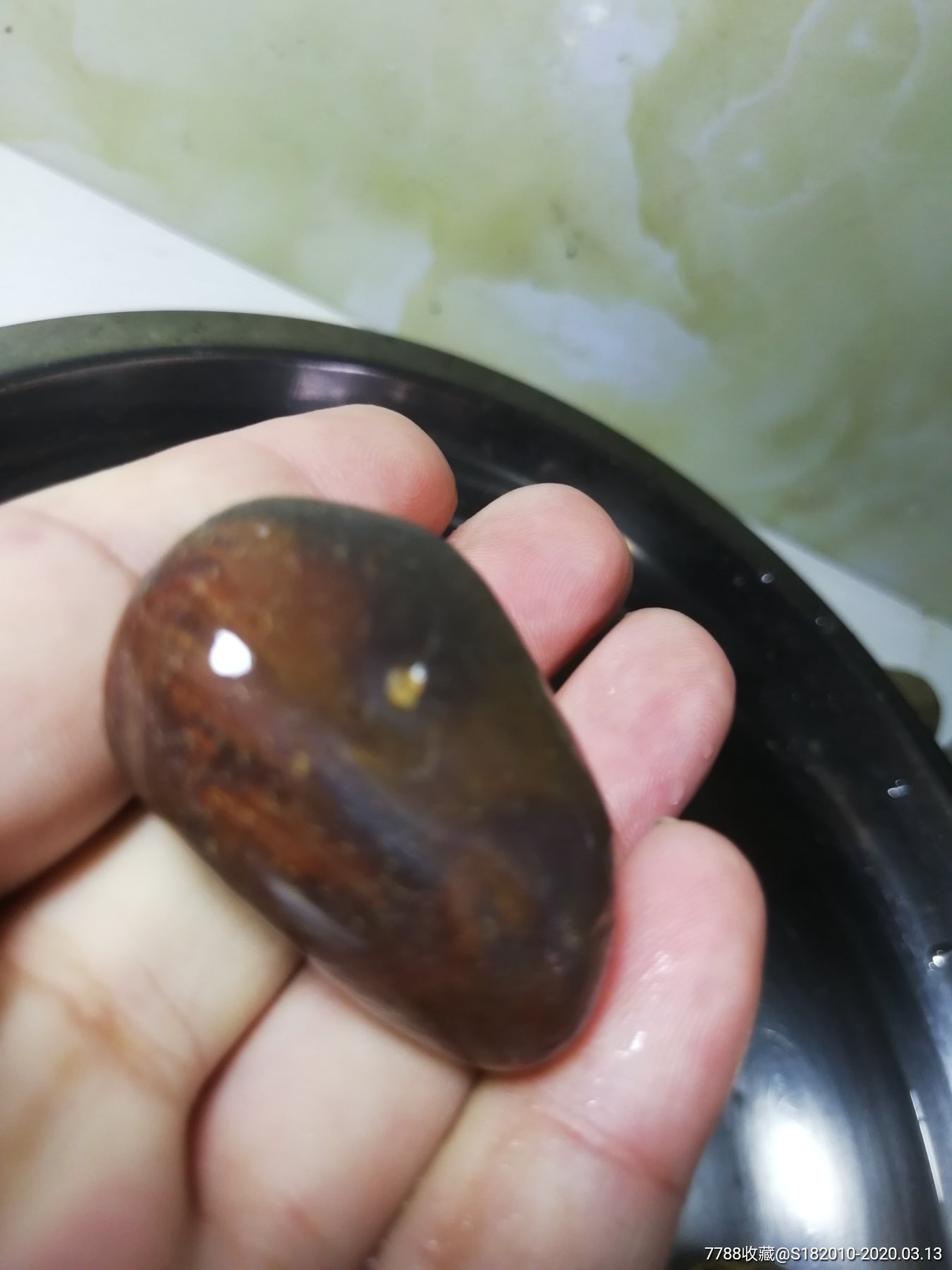 南京雨花石玛瑙,石质一流,纹路漂亮纹!