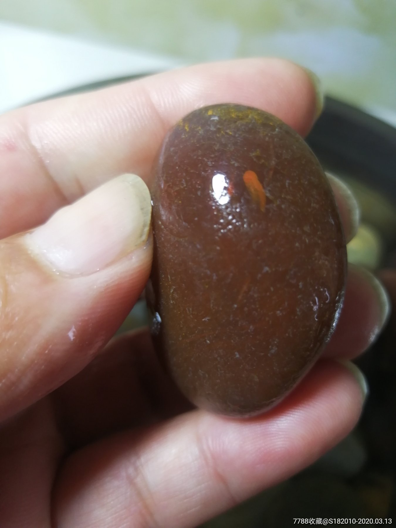 南京雨花石玛瑙,石质一流,纹路漂亮纹!