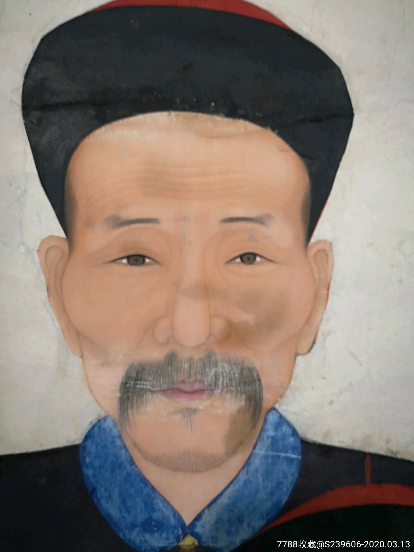 两张清代祖宗画一对夫妻画_人物国画原作_江南古玩收藏【7788书画网】