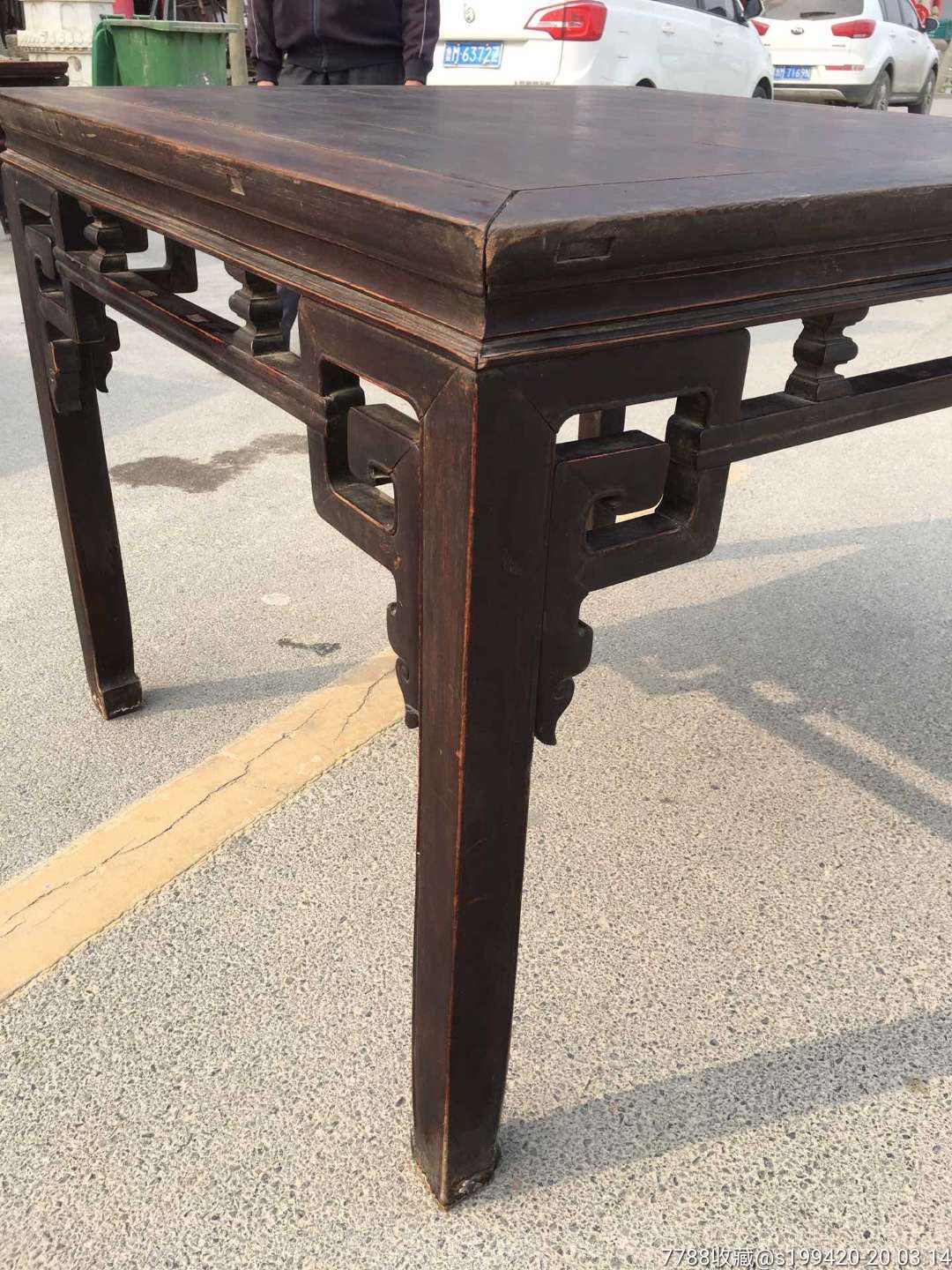 清代榉木方桌!