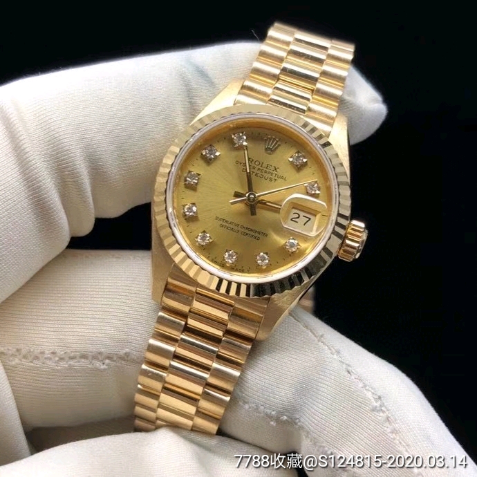 全金劳力士69178日志型女表