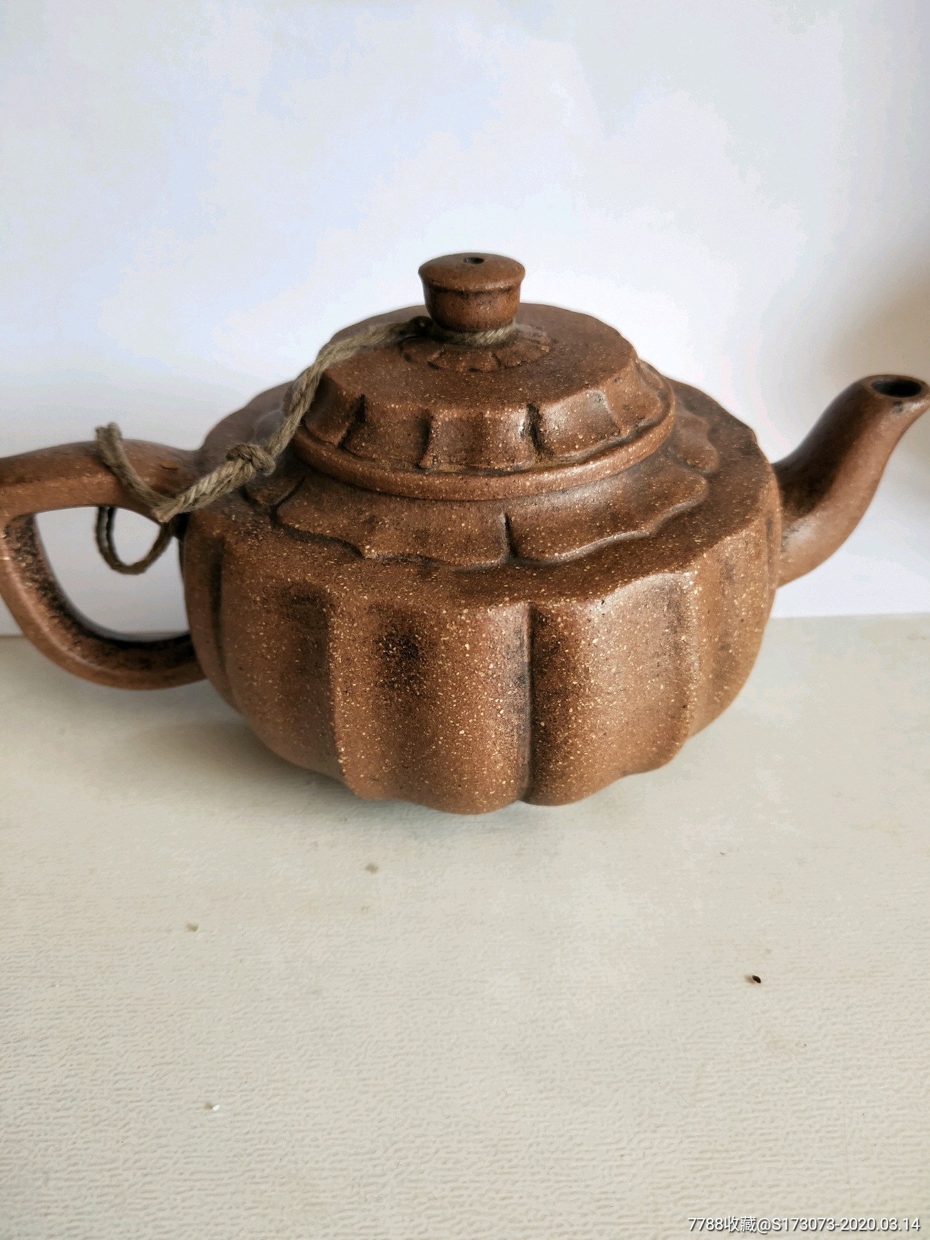 石大彬款老紫砂壶