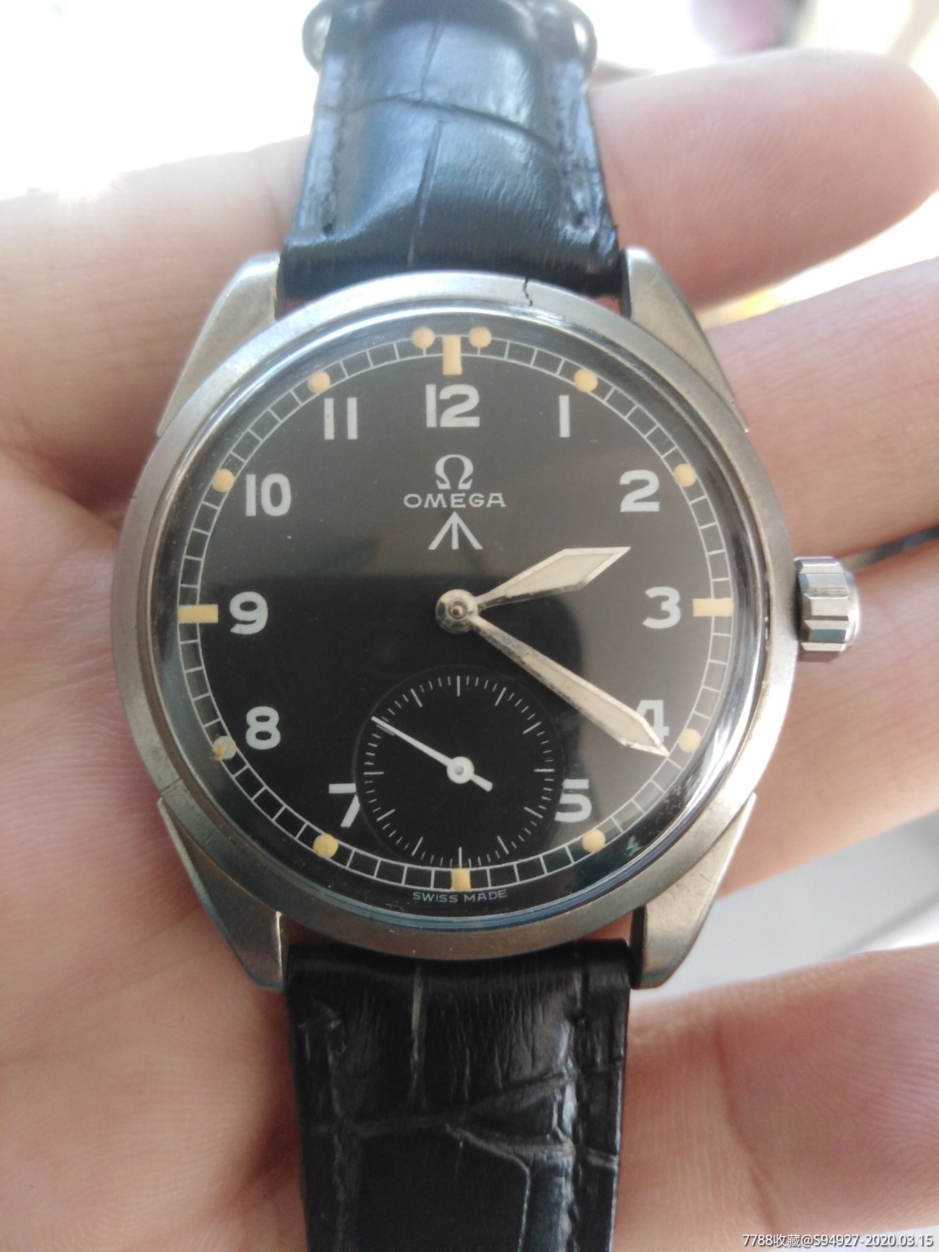 二战欧米茄十二金刚手卷军表