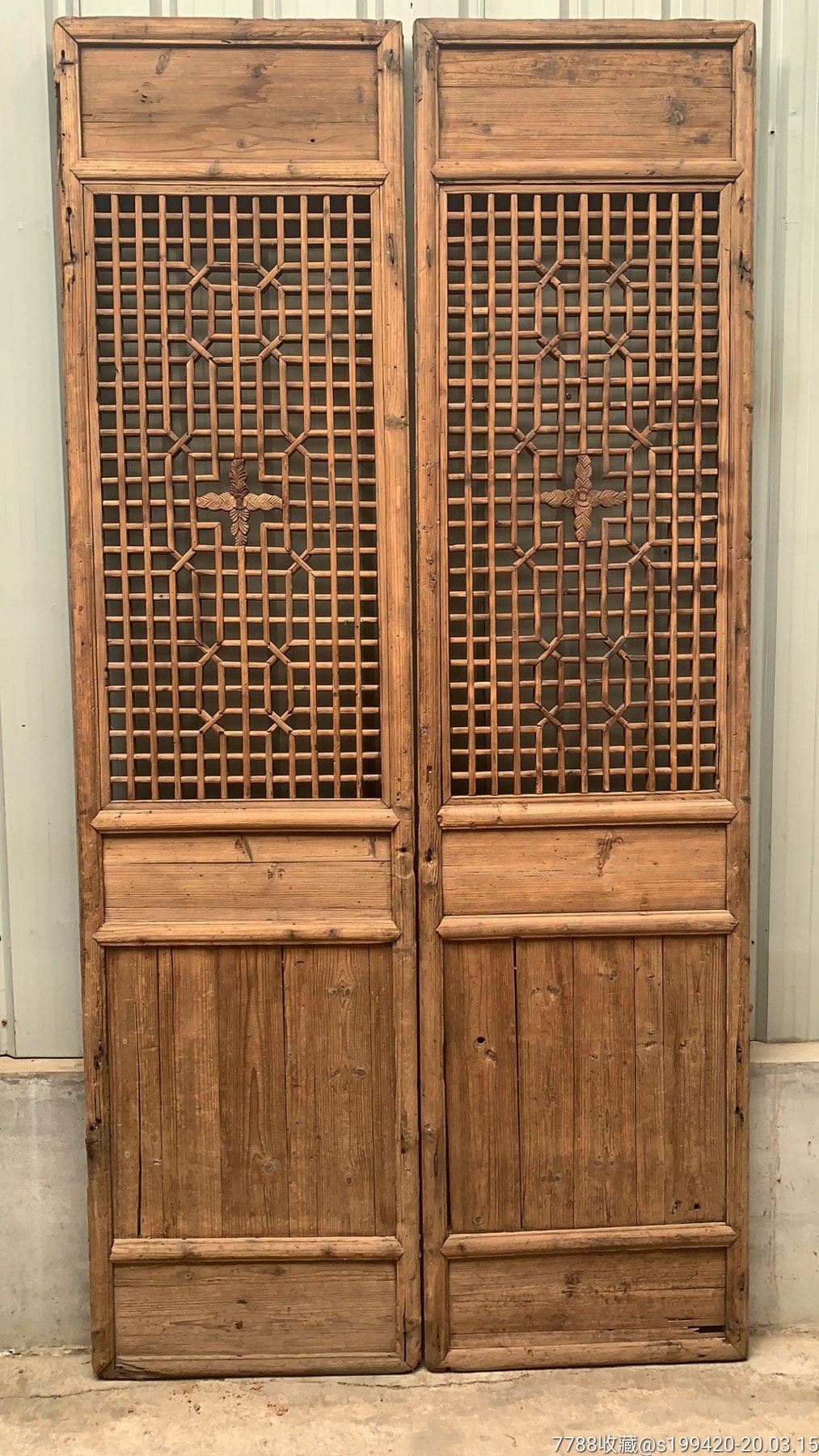 清代杉木老隔扇.库存8000片,完好无损,装修必用,价格低,各种规格都有.