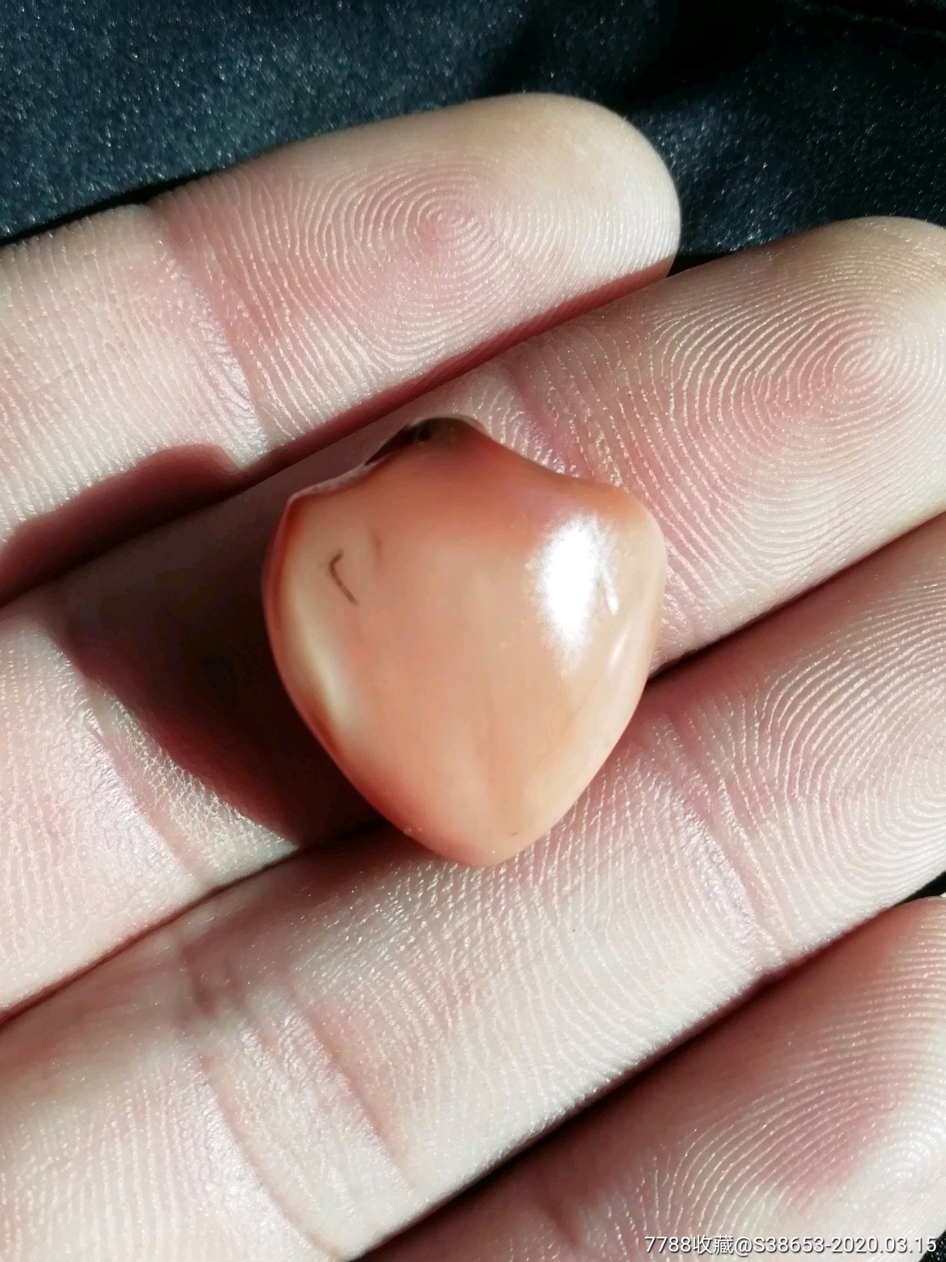 宋元时期玛瑙心坠子